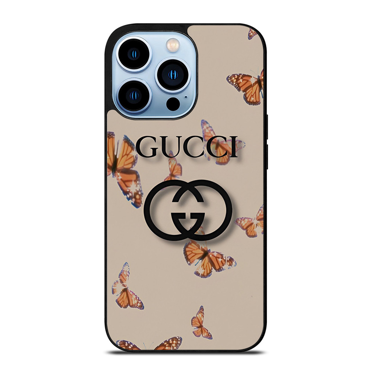 GUCCI LOGO BUTTERFLIES iPhone 13 Pro Max Case Cover